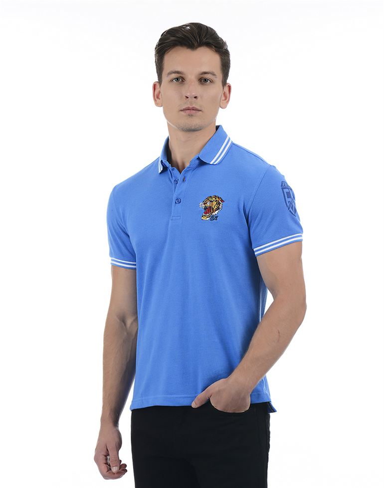 Ed Hardy Men Casual Wear Solid Polo T-Shirt